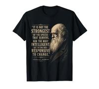 Charles Darwin Portrait Citation évolution athée T-Shirt