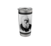 Charles Darwin Portrait Scientifique de l'évolution Naturaliste Gobelet isotherme en acier inoxydable double paroi