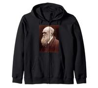 Charles Darwin Portrait Scientifique de l'évolution Naturaliste Sweat à Capuche