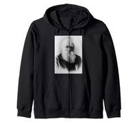 Charles Darwin Portrait Scientifique de l'évolution Naturaliste Sweat à Capuche