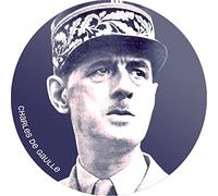 Charles de Gaulle (5x5cm) - Autocollant/Sticker