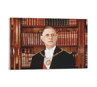 Charles De Gaulle Poster 2 œuvres d'art cool Impression sur toile Décoration d'intérieur 50 x 75 cm