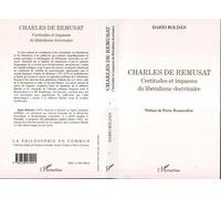 Charles de remusat Certitudes et impasses du libéralisme doctrinaire - Dario Roldan - L'harmattan - broché - Livre