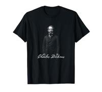 Charles Dickens Auteur Victorien Littérature Portrait T-Shirt