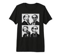 Charles Dickens Littérature T-Shirt Haut de Gamme