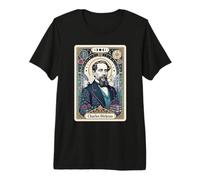 Charles Dickens Littérature T-Shirt Haut de Gamme