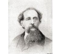 Charles John Huffam Dickens 1812 1870. Écrivain anglais et critique social de l'époque victorienne. Vu ici à l'âge de 51 ans. De The Strand Magazine publié de janvier à juin 1894. Poster imprimé par