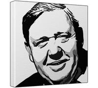 Charles Laughton- Pop Art Impression sur toile Multicolore 30 x 30 x 2,5 cm