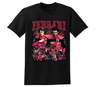 Charles Leclerc Carlos Sainz Racing 90S T-Shirt Graphic Mens Cotton Casual Black Tee Shirt XXL
