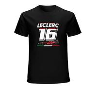 Charles Leclerc Fashion T-Shirts Race Male Graphic Streetwear Tee Racing Mens Tee T-Shirt White Black XXL