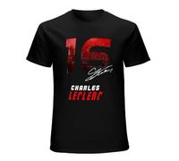 Charles Leclerc T-Shirt T-Shirt for A Boy Sublime T Shirt Anime Clothes Plus Size T Shirts Short Sleeve Tee Men Black 3XL