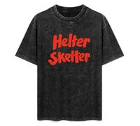 Charles Manson Helter Skelter Book Unisex Printed Tee Graphic Top Men Black T-Shirt Black M