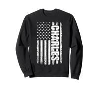 Charles nom Personnel Drapeau américain rétro Hommes Femmes Sweatshirt