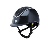 Charles Owen Kylo Crystal Casque d'équitation avec MIPS Bleu Marine/argenté