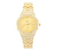 Charles Raymond L0504 LA Montre de luxe pour femme avec diamants glacés, un véritable testament de beauté éblouissante et de glamour intemporel, ST10528 Or Or