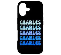 Charles Retro Name Stack Design Coque pour iPhone 17