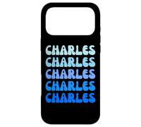 Charles Retro Name Stack Design Coque pour iPhone 17 Pro Max