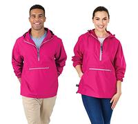 Charles River Apparel Pack-n-go Wind & Water-Resistant Pullover (Reg/Ext Sizes) Veste Coupe-Vent, Rose Vif, XXL Mixte