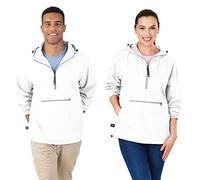 Charles River Apparel Pack-n-go Pull Coupe-Vent et imperméable (Tailles Standard/ext) Veste de Pluie, Blanc, M Mixte