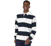 Charles River Apparel - Polo - Rayures - Manches Longues - Homme Multicolore Vert/Blanc - Multicolore - Large