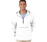 Charles River - Pack-n-go Veste résistante au vent et à l’eau (tailles standard/grandes tailles), blanc, X-Large