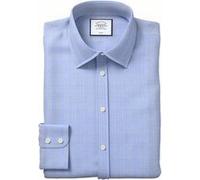Charles Tyrwhitt Esf Blue & Gold Classic Collar Non-iron Prince Of Wales Shir Taille: 15.5"-35"-Sing | Casual chemises Outlet | Homme | Bleu
