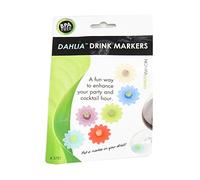 Charles Viancin Dahlia Lot de 6 marqueurs en silicone sans BPA Motif fleur #5701