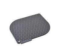 Charles Viancin - Manique/Dessous de Plat Honeycomb en Silicone - Supporte jusqu'à 220°C - Sans BPA, ni Plastique - Silicone de Qualité Alimentaire - Compatible Lave-Vaisselle - Gris