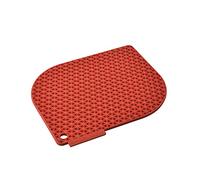 Charles Viancin - Manique/Dessous de Plat Honeycomb en Silicone - Supporte jusqu'à 220°C - Sans BPA, ni Plastique - Silicone de Qualité Alimentaire - Compatible Lave-Vaisselle - Rouge