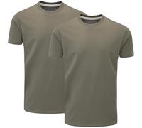 Charles Wilson Pack de 2 T-Shirts à Col Rond (XL, Charcoal (0824))