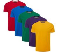 Charles Wilson Pack de 5 T-Shirts Unis à Col Rond (M, Additions Type 23)