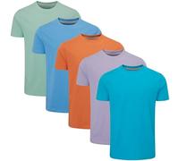 Charles Wilson Pack de 5 T-Shirts Unis à Col Rond (XL, Summer Essentials Type 54)
