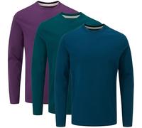 Charles Wilson Paquete de 3 T-Shirts à Manches Longues et Col Rond (3XL, Core Essentials Type 21)