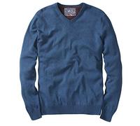 Charles Wilson Pull en Maille Fine de Coton à Col en V pour Homme (S, Dark Blue (0422))