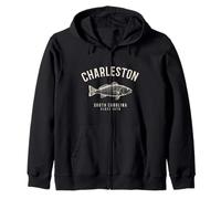 Charleston, Caroline du Sud, pêche au Tambour Rouge, Vintage Pride Sweat à Capuche