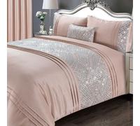 Charleston Housse de Couette Ensembles Argent Luxe - Simple Double King Super