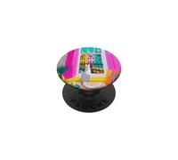 Charleston Pastel Homes Chat Balcon Vue PopSockets PopGrip Adhésif