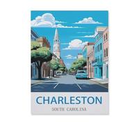 Charleston South Carolina，Jigsaw Puzzles 1000 Pieces for Adults, Classic Puzzle Kids Puzzle Challenging and Difficult Puzzles for Adults and Teens（26x38cm）-EH73