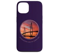 Charleston South Carolina T-Shirt Ravenel Bridge Print S.C. Coque pour iPhone 13