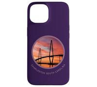 Charleston South Carolina T-Shirt Ravenel Bridge Print S.C. Coque pour iPhone 15