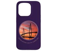 Charleston South Carolina T-Shirt Ravenel Bridge Print S.C. Coque pour iPhone 15 Pro