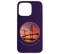 Charleston South Carolina T-Shirt Ravenel Bridge Print S.C. Coque pour iPhone 15 Pro Max