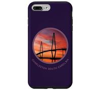 Charleston South Carolina T-Shirt Ravenel Bridge Print S.C. Coque pour iPhone 7 Plus/8 Plus