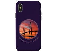 Charleston South Carolina T-Shirt Ravenel Bridge Print S.C. Coque pour iPhone X/XS