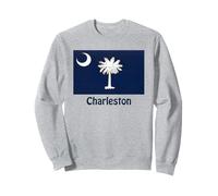 Charleston South Carolina USA Drapeau Souvenir Sweatshirt