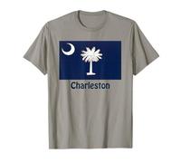 Charleston South Carolina USA Drapeau Souvenir T-Shirt