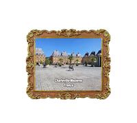 Charleville Mezieres France Aimant de réfrigérateur 3D Souvenir de voyage Décoration de réfrigérateur Autocollant magnétique Craft Collection