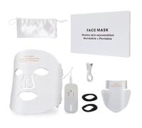 Charli & Beaux Masque facial LED avec fixation au cou 7 couleurs LED rechargeable Lumière multi-LED pour usage domestique Charge USB 5 V