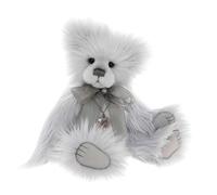 Charlie Bears Poppins - Ours en peluche gris neige à collectionner, articulé dans cinq sens, peluche douce, câlin, article de collection