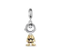 Charlie Brown Charm en argent 925 compatible avec les bracelets Pandora, Trollbeads, Chamilia, Biagi et beaucoup d'autres bracelets à breloques britanniques.
